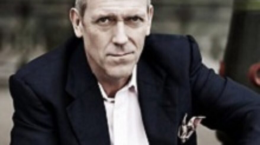 Hugh Laurie filming Roadkill for BBC One