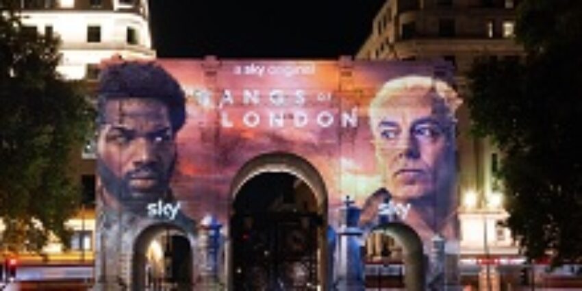 Large-scale guerrilla projection campaign launches Gangs of London S2