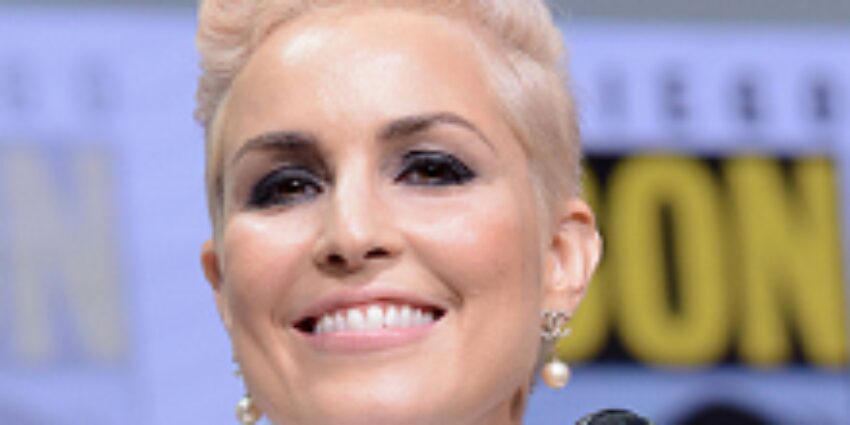 Noomi Rapace prepares to film in the UK