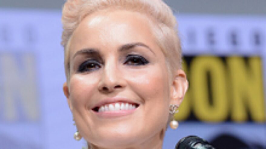 Noomi Rapace prepares to film in the UK