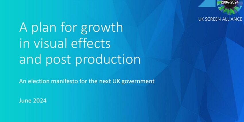 UK Screen Alliance sets out manifesto to grow VFX and post