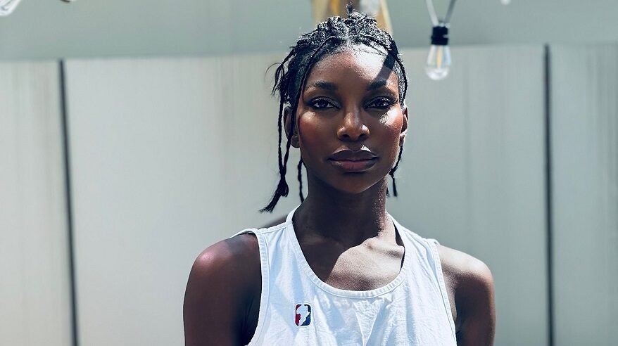 Head and shoulders shot of Michaela Coel