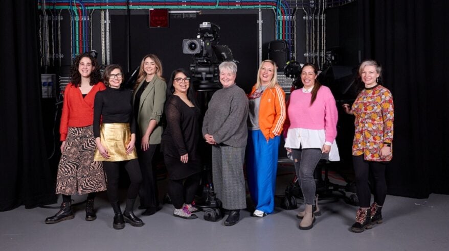 Women in Film and Television north of England cohort - six women facing the camera