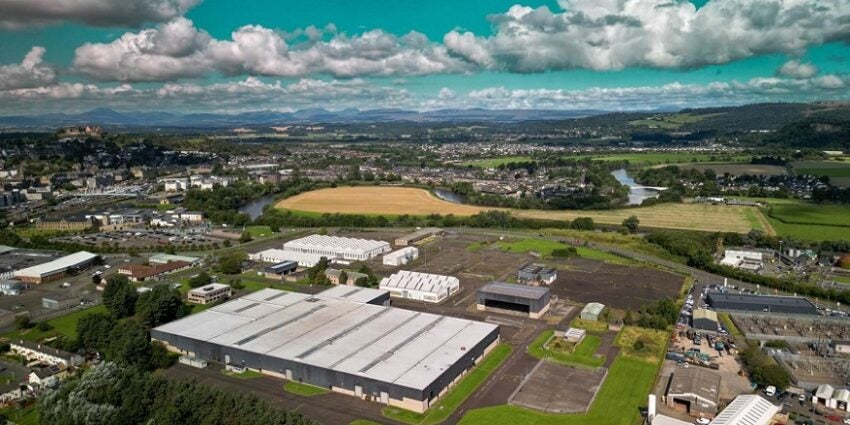 Aerial view of Forthside land