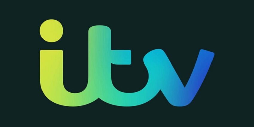 ITV logo on black background