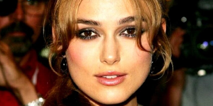 Close-up of actor Keira Knightley