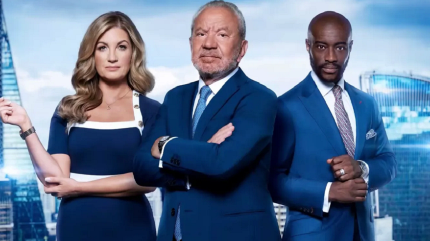 Karren Brady, Alan Sugar and Tim Campbell in promotional image for The Apprentice