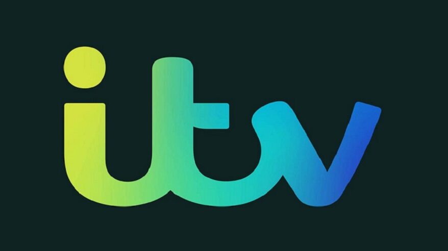 ITV logo on black background