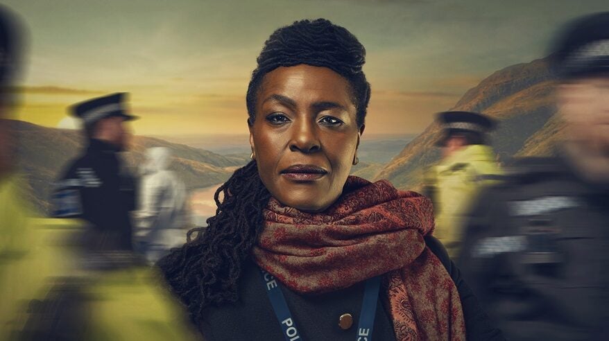 Artwork for detective drama Ellis, showing lead actor Sharon D Clarke