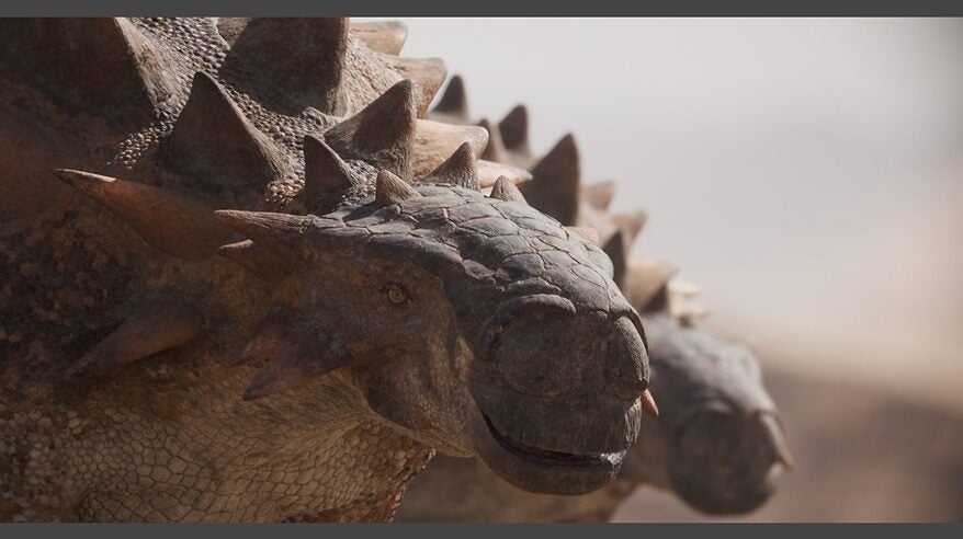 Image of a dinosaur from BBC's Prehistoric Planet