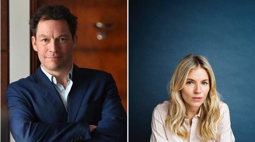 Dominic West and Sienna Miller, via Sky
