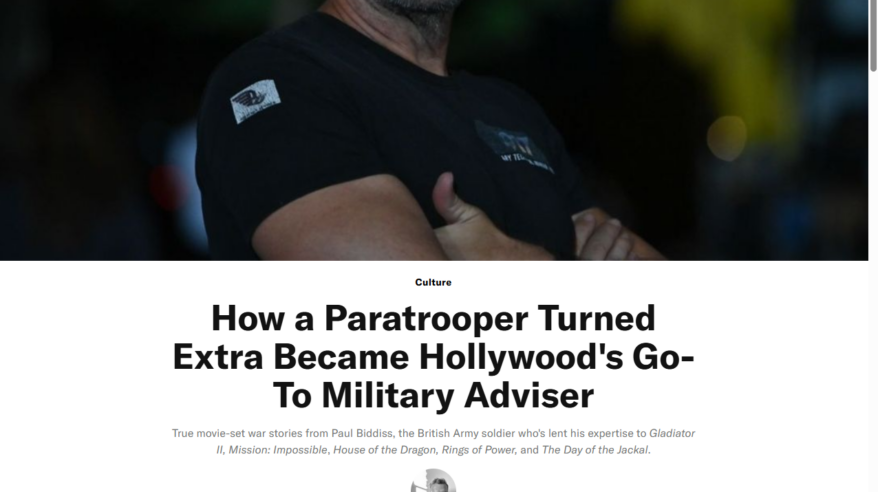 How a Paratrooper Turned Extra Became Hollywood’s Go-To Military Adviser