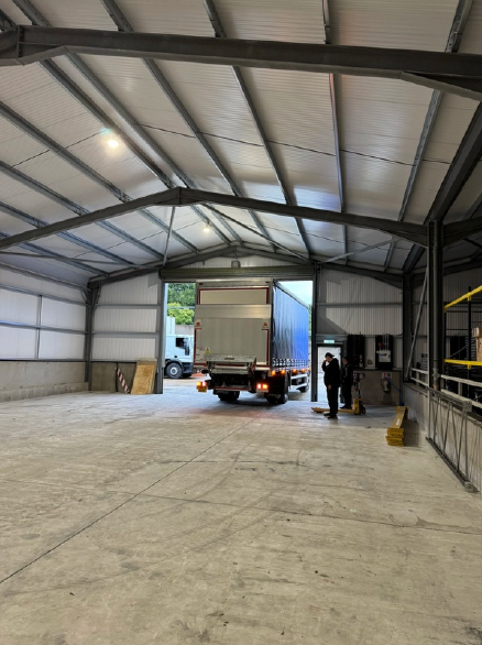 Truck in storage unit at Henden Manor