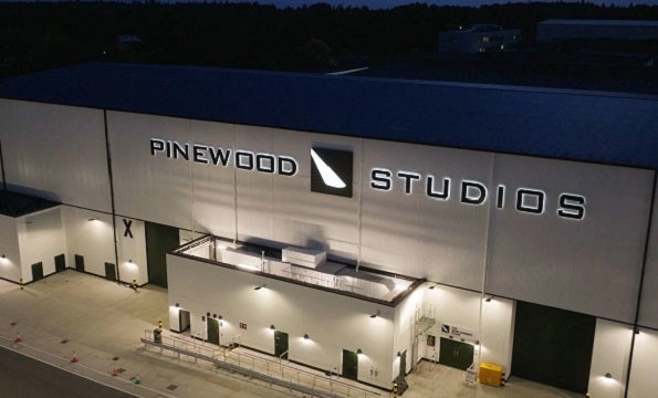 Pinewood Studios night